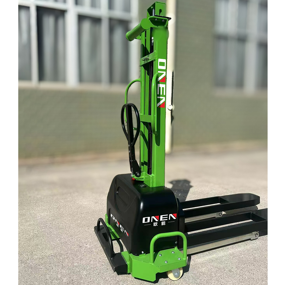 歐能CDD-SZT半電動自體登高堆高車 自提升降車搬運叉車 廠家直銷