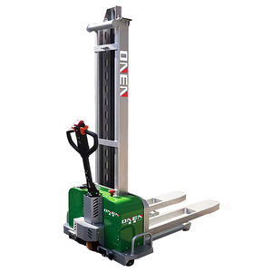 自體登高電動叉車 全電動堆高車 便攜式自提升降車裝載卸貨搬運叉車