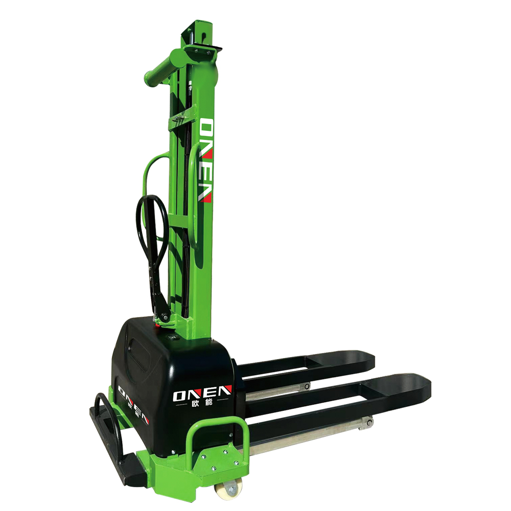 歐能CDD-SZT半電動自體登高堆高車 自提升降車搬運叉車 廠家直銷