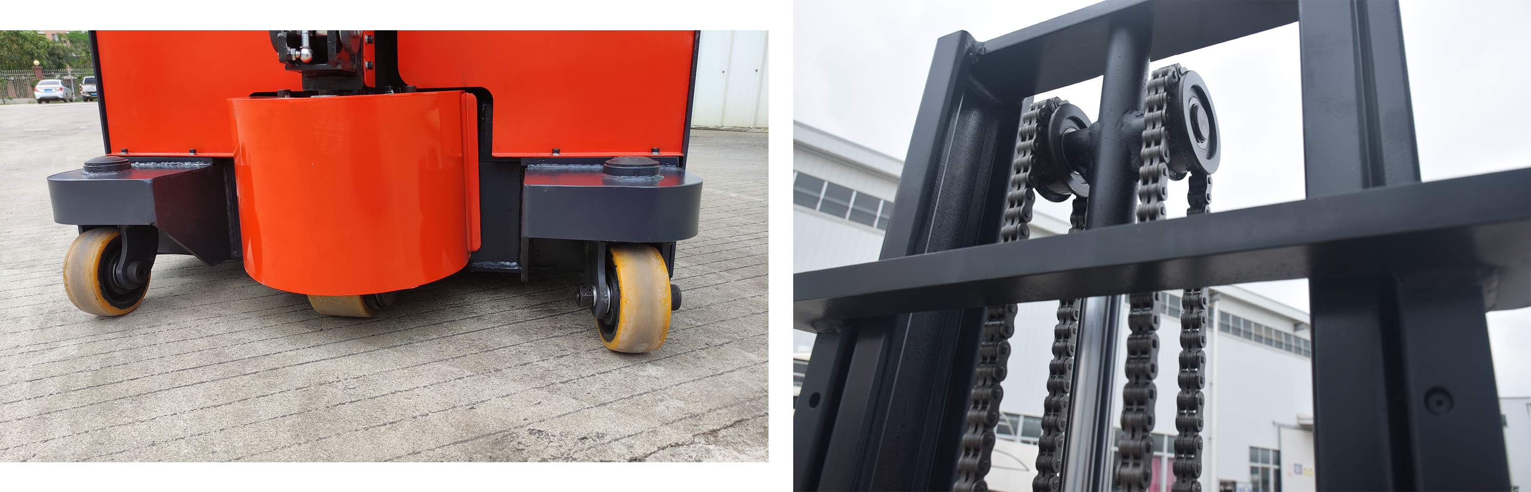 欧能堆高车轮胎与门架